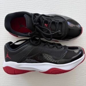 Size 7.5 Nike Air Jordan 11 CMFT Low Shoes Black Red White "Bred" DM0844-005 Men